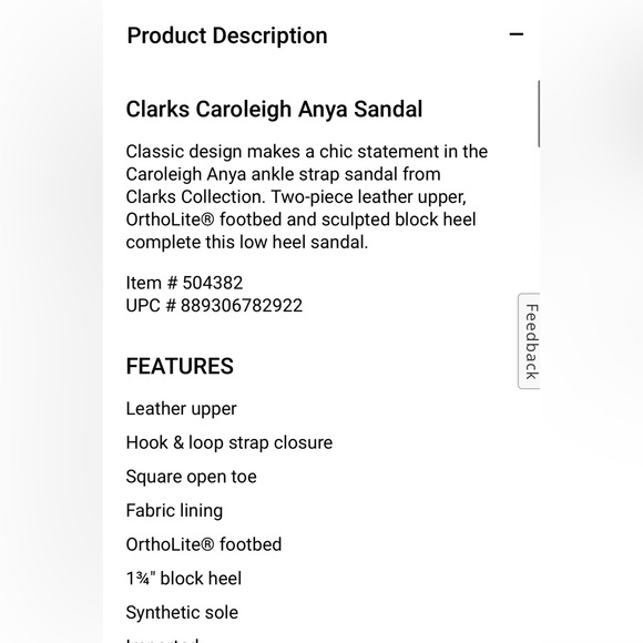 Like new Clarks Caroleigh Anya Ankle Strap Heeled Sandals Metallic Gold 10 - Picture 7 of 12